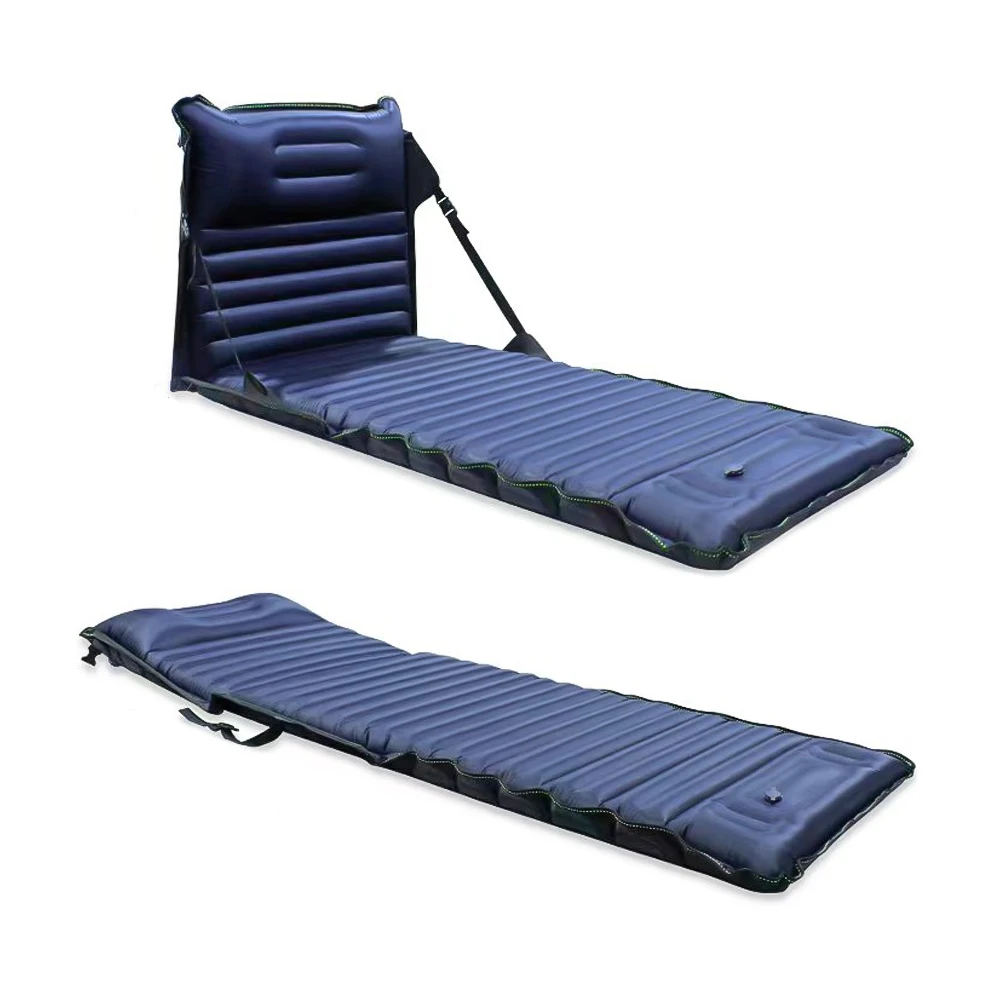 Outdoor Inflatable portable cushion folding sleeping cushion moisture-proof floor mat backrest beach recliner