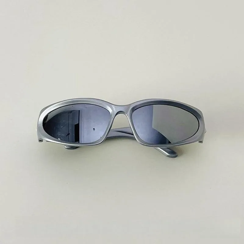 Y2K Kinder Sonnenbrille Modische Persönlichkeit Cat Eye Retro Jungen Mädchen Brille Outdoor Reiten Sport Hip Hop Brillen – Detail 10