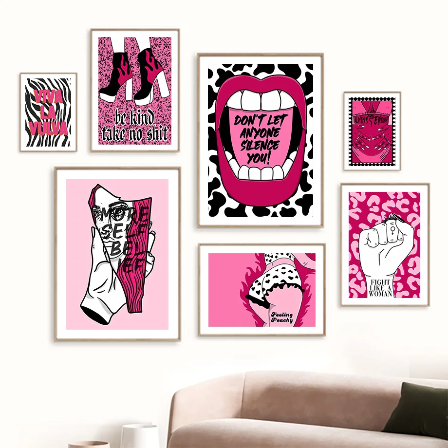 

Feminist Female Empowerment Posters And Prints Empowering Body Positive Wall Art Canvas Painting Retro Living Room Home Decor