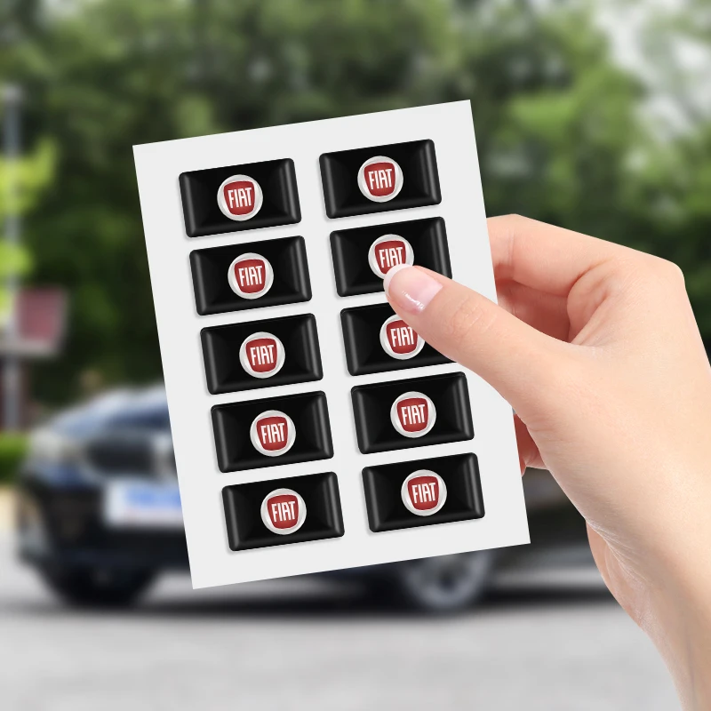 10Pcs Car Steering Wheel Sticker Badge Interior Decoration For Fiat Peugeot Citroen LEXUS Infiniti Dacia Cadillac Land Rover view 5