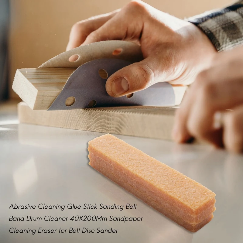 Y42A-Abrasive Cleaning Glue Stick Sanding Belt Band Drum Cleaner 40X200mm Sandpaper Cleaning Eraser For Belt Disc Sander
