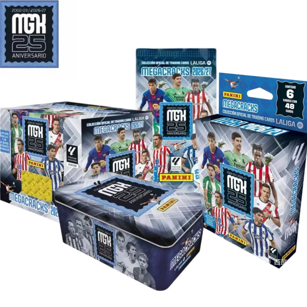 2026-27 Panini La Liga MGK Megacracks Serie Fußballstars Sammelkarten als Fan-Geschenke