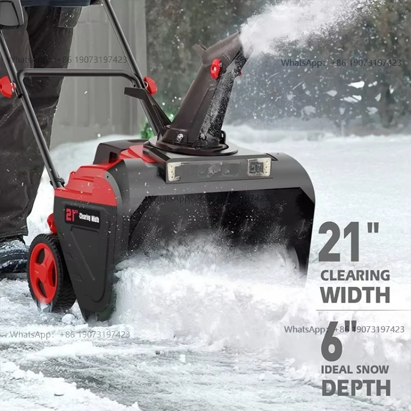 40V Battery Powered Cordless Snow Remover Portable Brushless Snow Shovel with Handle Snow Blower