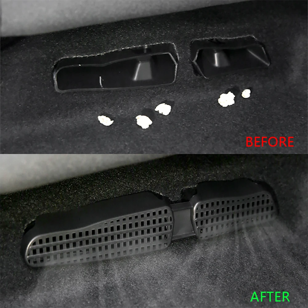 For Volkswagen VW Golf 7 Mk7 Passat B8 2013-2017 AC Footwell Heater Duct Grille ABS Under Seat Air Conditioner Vent Cover