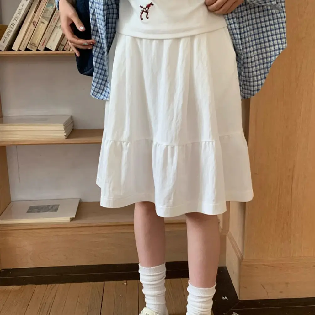 Gonna a trapezio giapponese Sle a vita alta Primavera Estate 2025 Nuovo arrivo Fre College Girl Feel f Gonna Gonna ombrello