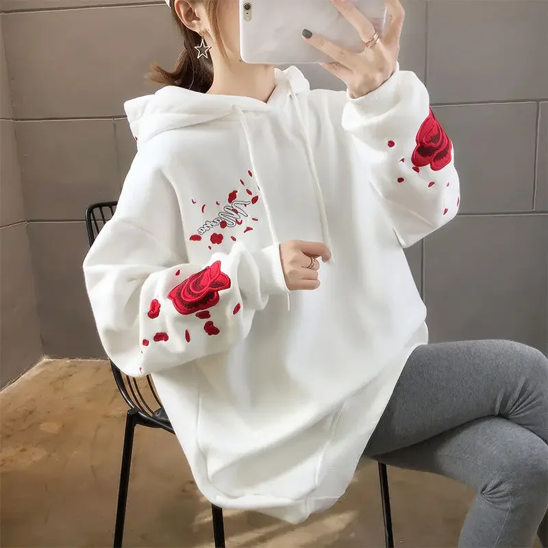 Spring/Autumn Korean Style Hoodies Women New Loose Sweatshirt Women Plus Size Hoodies Dropshipping Designer Sweatshirt