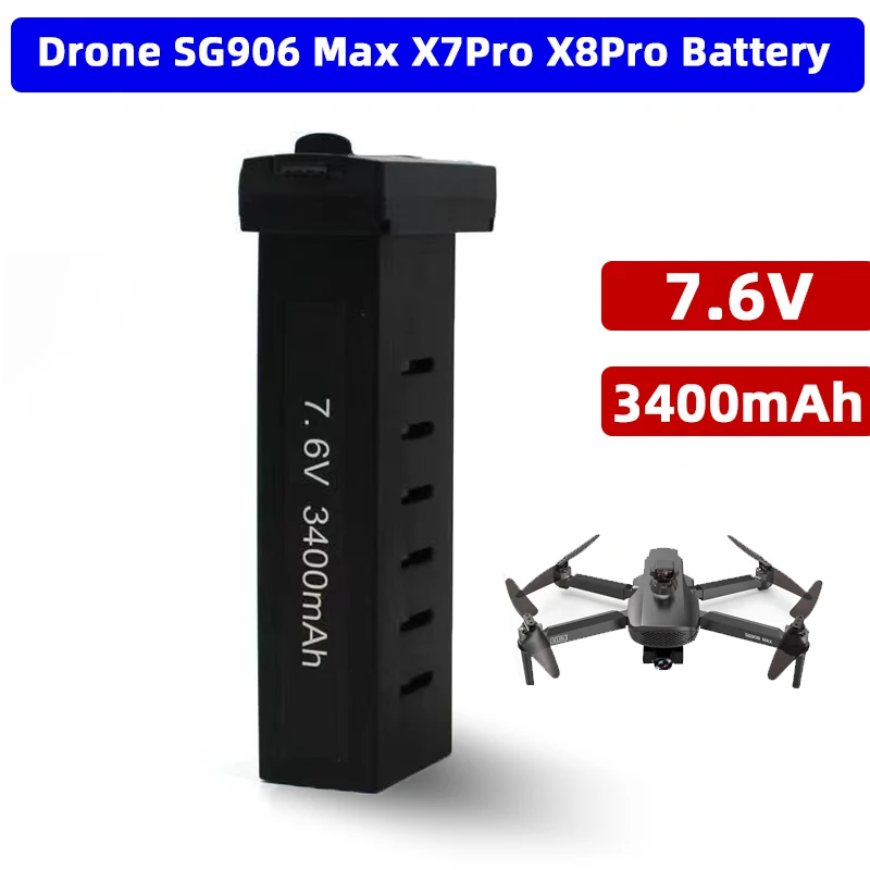 SG906 Max Drone Battery 7.6V 3400mAh Lipo Battery SG906 X7Pro X8Pro Drone RC Quadcopter Accessories Intelligent Flight Battery