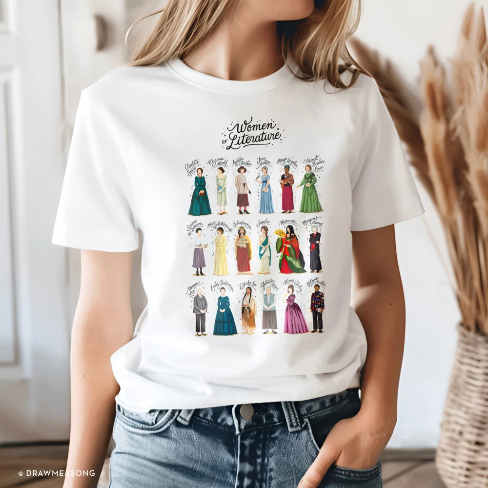 Women of Literature Shirt Literature Student Gift Teacher T-Shirt Empowerment Gift for Writer Book Club Gift Book Lover Literary