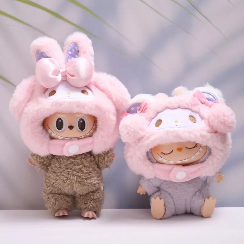 

Для Labubu My Melody Hat Виниловые аксессуары для кукол Хлопковое украшение для куклы Милая розовая шапка Принесите ощупь милой молодежи для куклы