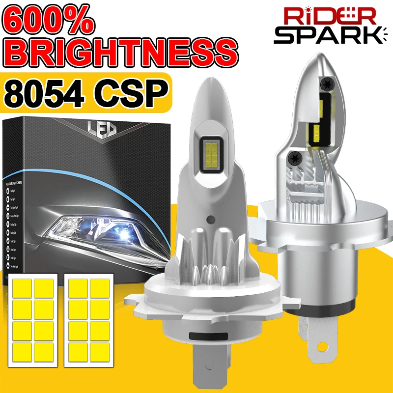 

H7 Светодиодные фары 30000LM 6000K 300W 16PCS 8054 CSP Дальние ближние фары Turbo Автоматические фары 1: 1 Размер Безвентиляторный мини 12V Диод + 600% Яркий