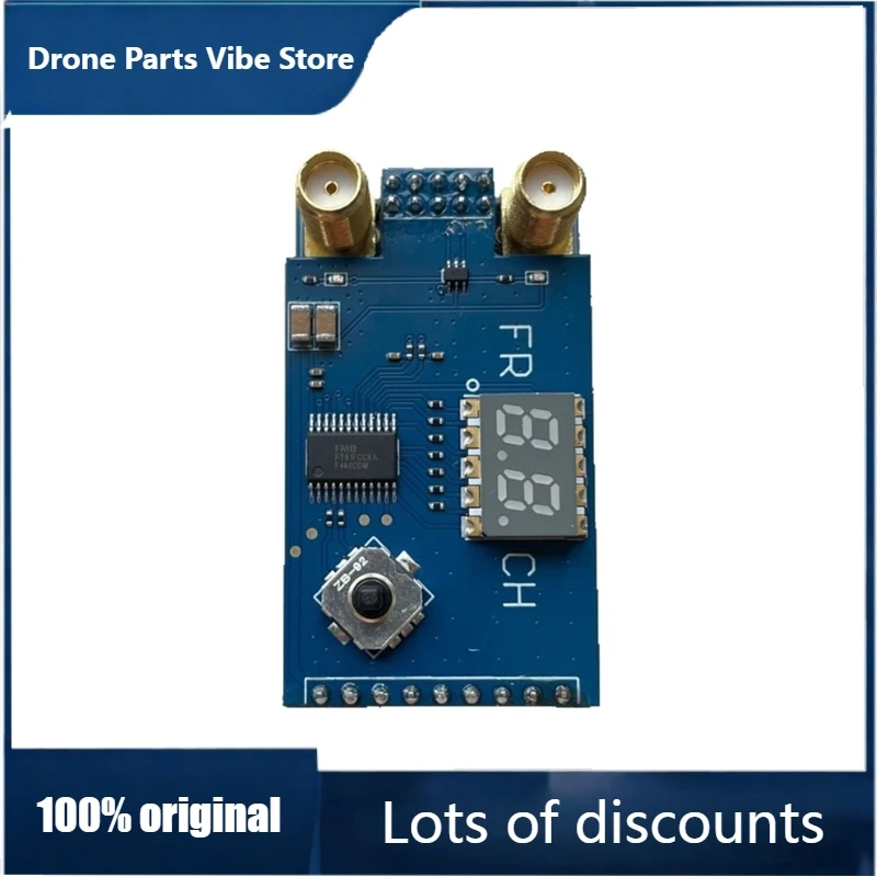 

FyCQL 1.2G 1.3G RD1264 Wireless FPV Image Transmission Module Metal Analog Audio and Video Transmission Dual Antenna Reception