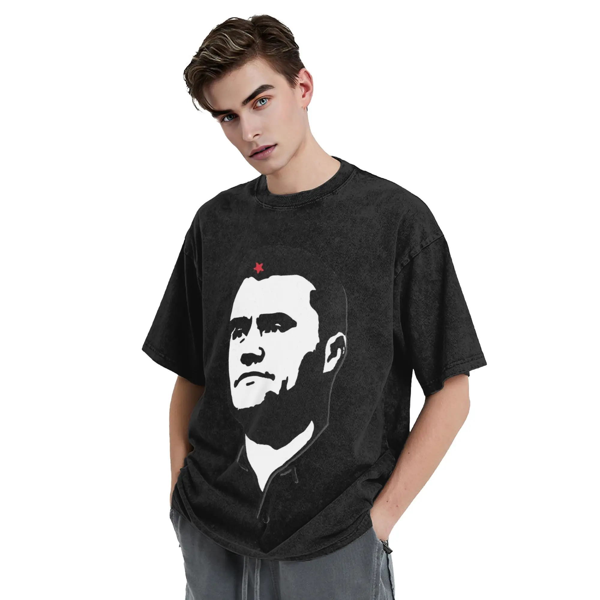 Charlie Kirk Che Guevara Washed T Shirts Streetwear  Fashion T-Shirts  Tee Shirt Men Women 100% Cotton Harajuku Summer