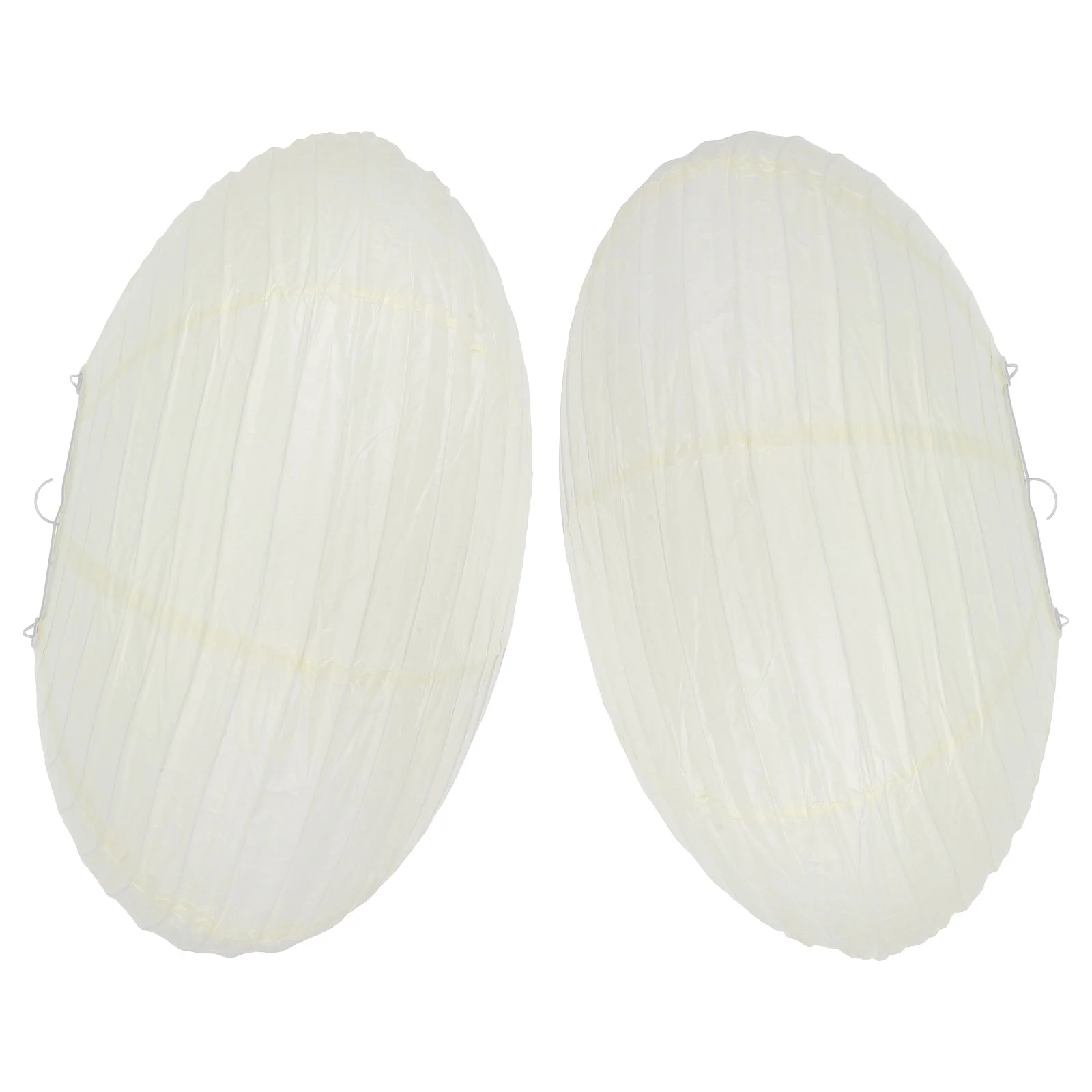 

2 Pcs Paper Lantern Shade Lampshade Cover Foldable Pendant Light Iron Decoration