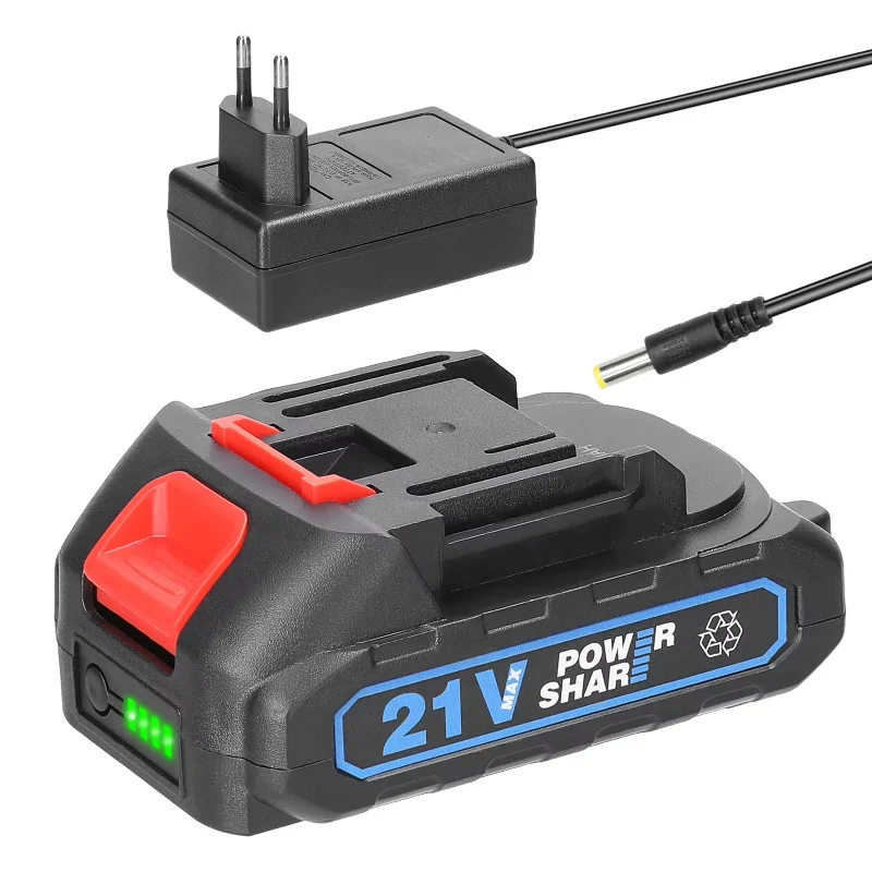 21V 2.0Ah Rechargeable Lithium Ion Battery with Indicator for Makita Electric Wrench, Saw, Drill Power Tool Replacement Battery