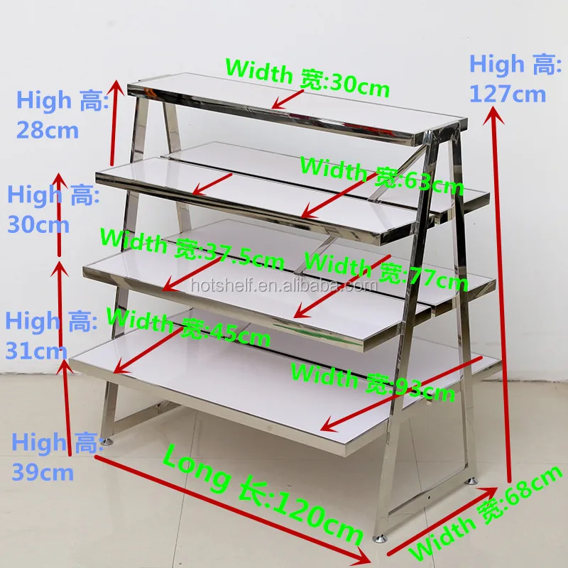 Manufacturer Supply Whitecolor Wood Nesting Table Eco-friendly Material Wood Rack Display Shelf