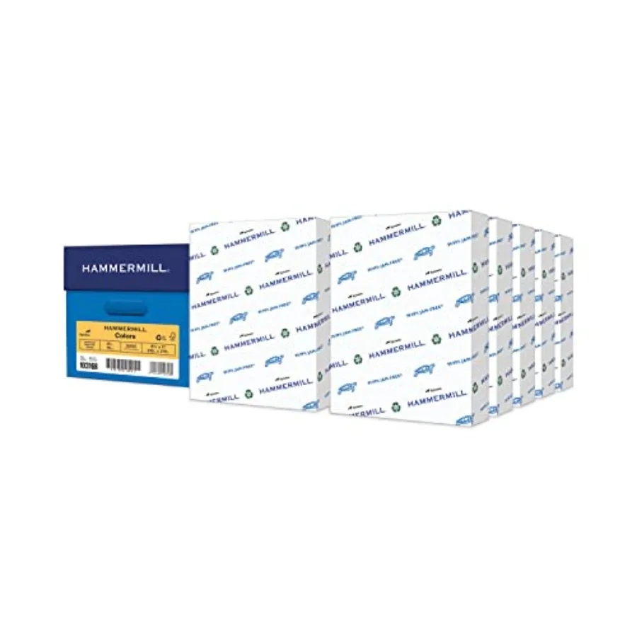 

Hammermill Fore MP Recycled Colored Paper 20lb 8-1/2 x 11 Goldenrod 5000 Sheets/Carton