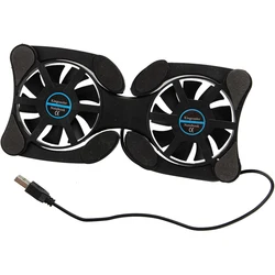USB Mini Laptop Fan Stand Notebook Foldable Folding Fan Cooler Notebook Cooling Pad Radiator Cooler Master Computer Accessories
