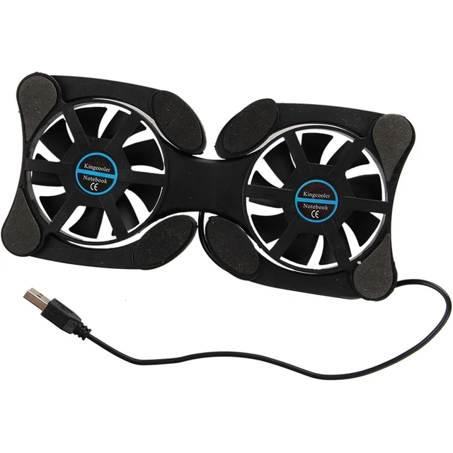 USB Mini Laptop Fan Stand Notebook Foldable Folding Fan Cooler Notebook Cooling Pad Radiator Cooler Master Computer Accessories Foldable USB Mini Laptop Cooling Fan Stand – Dual Fans, Portable Notebook Cooler