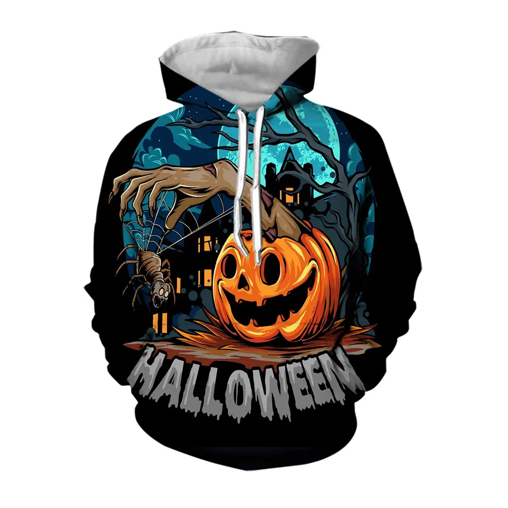 Jumeast 3D Halloween Demonic Hoodie Men Clothing Casual Streetwear Mens Comfortable Hoodies Oversize Fashion Clothes Pullover