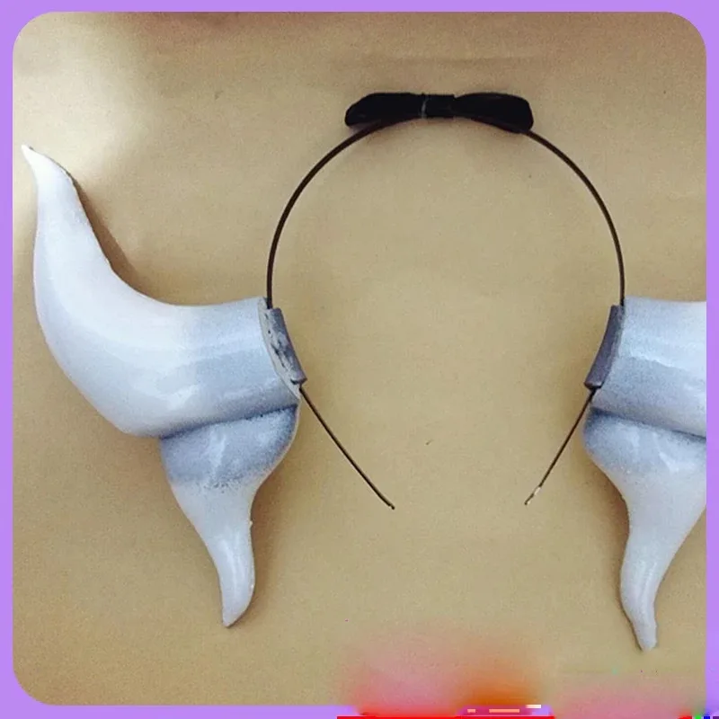 25COSAnime Miss Kobayashi's Dragon Maid Tohru Ilulu Iruru Kanna Kamui Cosplay horquillas de cuerno de dragón accesorios para la cabeza de Halloween