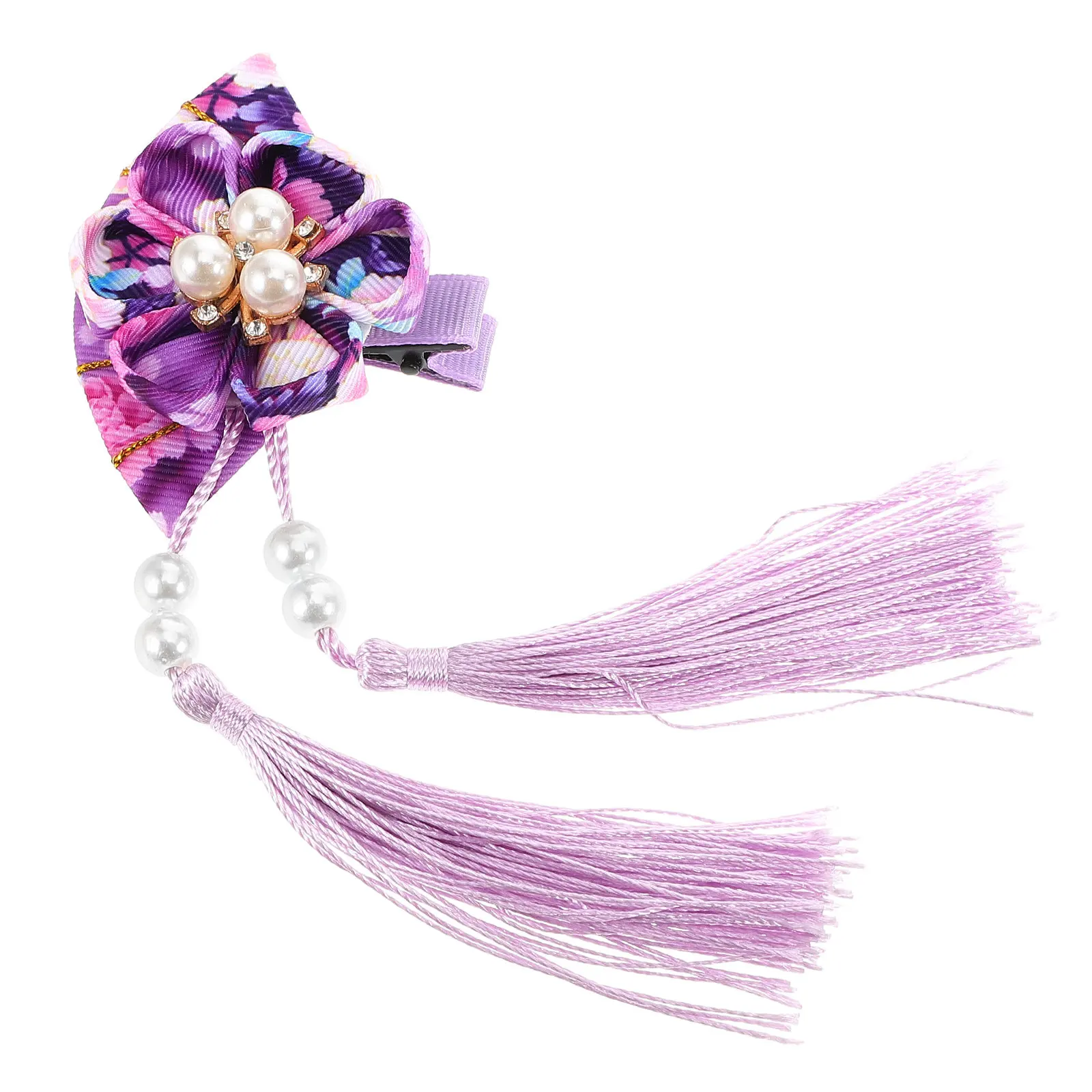 

Японская заколка для волос в стиле кимоно для женщин, с кисточками, традиционная заколка-шпилька, элегантный аксессуар для волос, инструмент для укладки для повседневного офисного использования