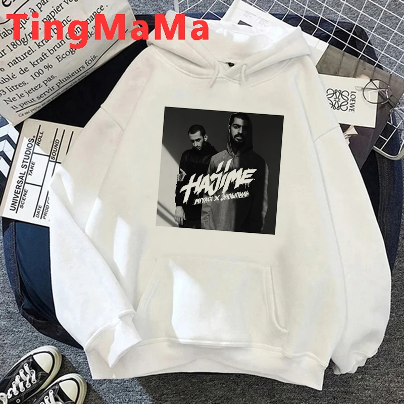 Hajime MiyaGi Andy Panda Russian Hip Hop Band Hoodies Men Fashion Cartoon Clothes Rapper Streetwear Unisex Sweatshirts Male