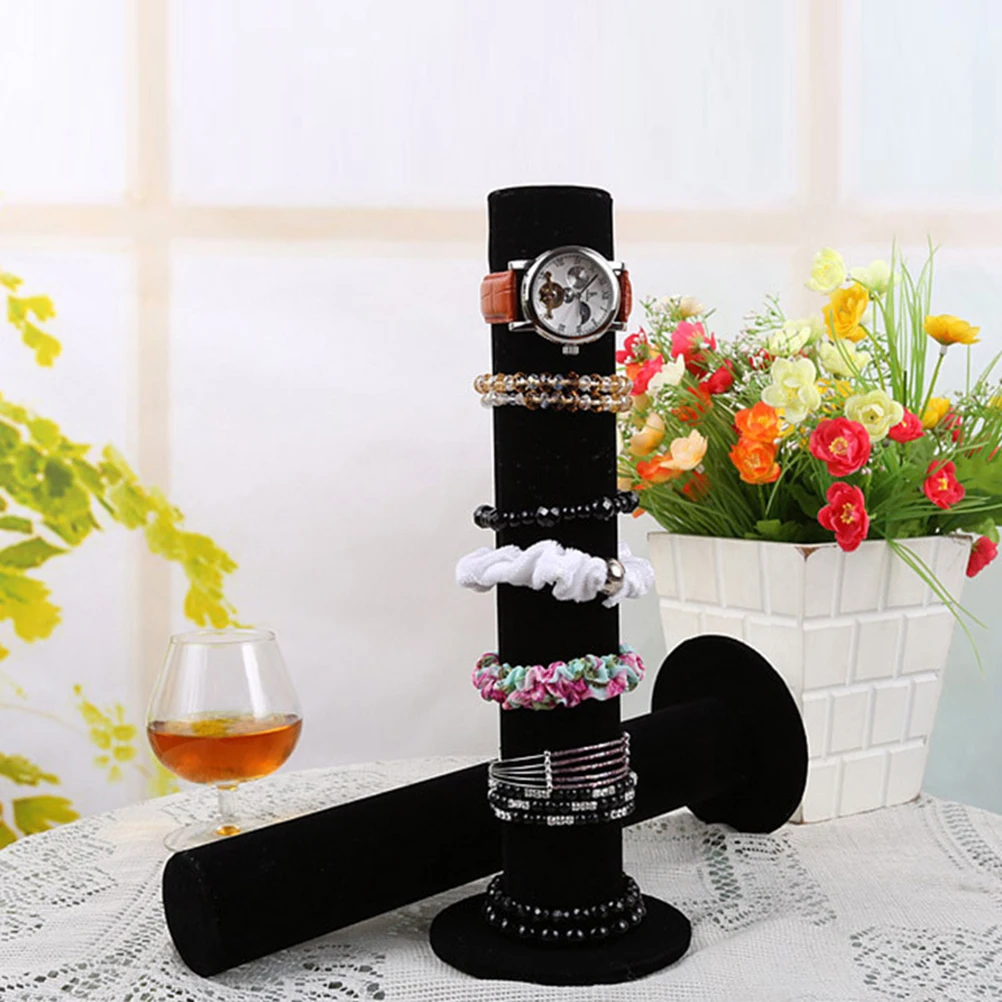 

2 Pcs Display Stand Jewelry Bracelet Bangles Organizer Hanging Watch Holder Rack