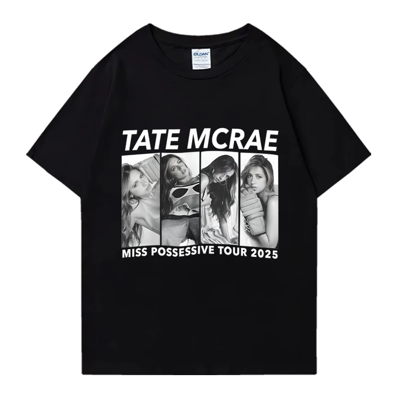 

Tate McRae Miss Possessive Tour 2025 Vintage 90s T-Shirt Men and Woman Short Sleeve T Shirt Unisex Sport Pullover Harajuku Tees