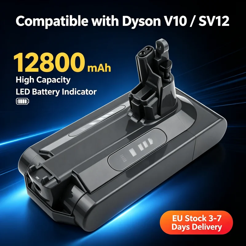 NOUVEAU Aspirateur sans fil Dyson V10 Animal Absolute Fluffy Batterie 25.2V 12800mAh Batterie DYSON V10