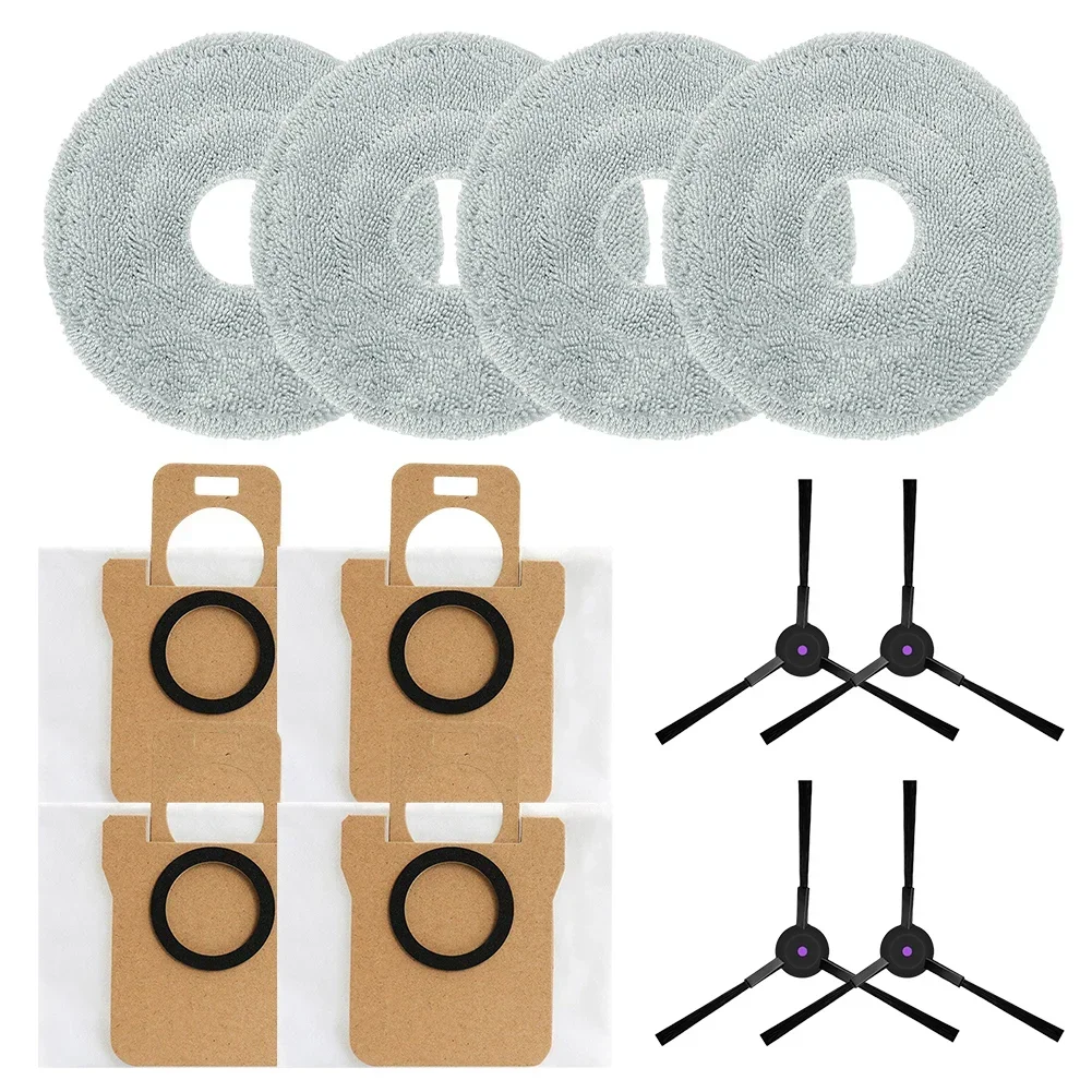 

1 Sets Vacuum Cleaner Mop Cloths And Dust Bags With Side Brushes For JONR For P20 PRO Vacuum Cleaner Replacement Accessories