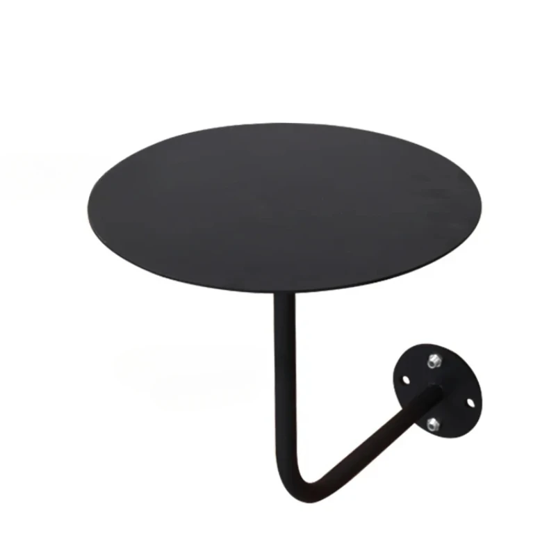 

Simple Wrought Iron Cafe Table - Wall Mounted Small Round Table, Milk Tea Shop Leisure Area, Creative Hi Tea Stainless Table