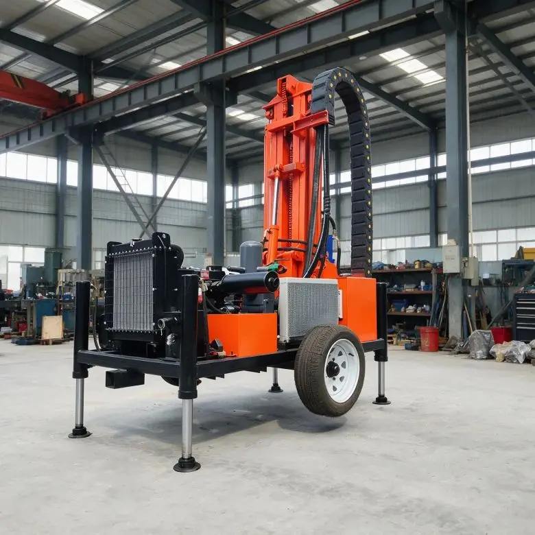 Customized Wheeled Crawler Dual Rotary 200M Hydraulic Diesel Portable Stable Accurate Drilling Water Well Drilling Rig Machine