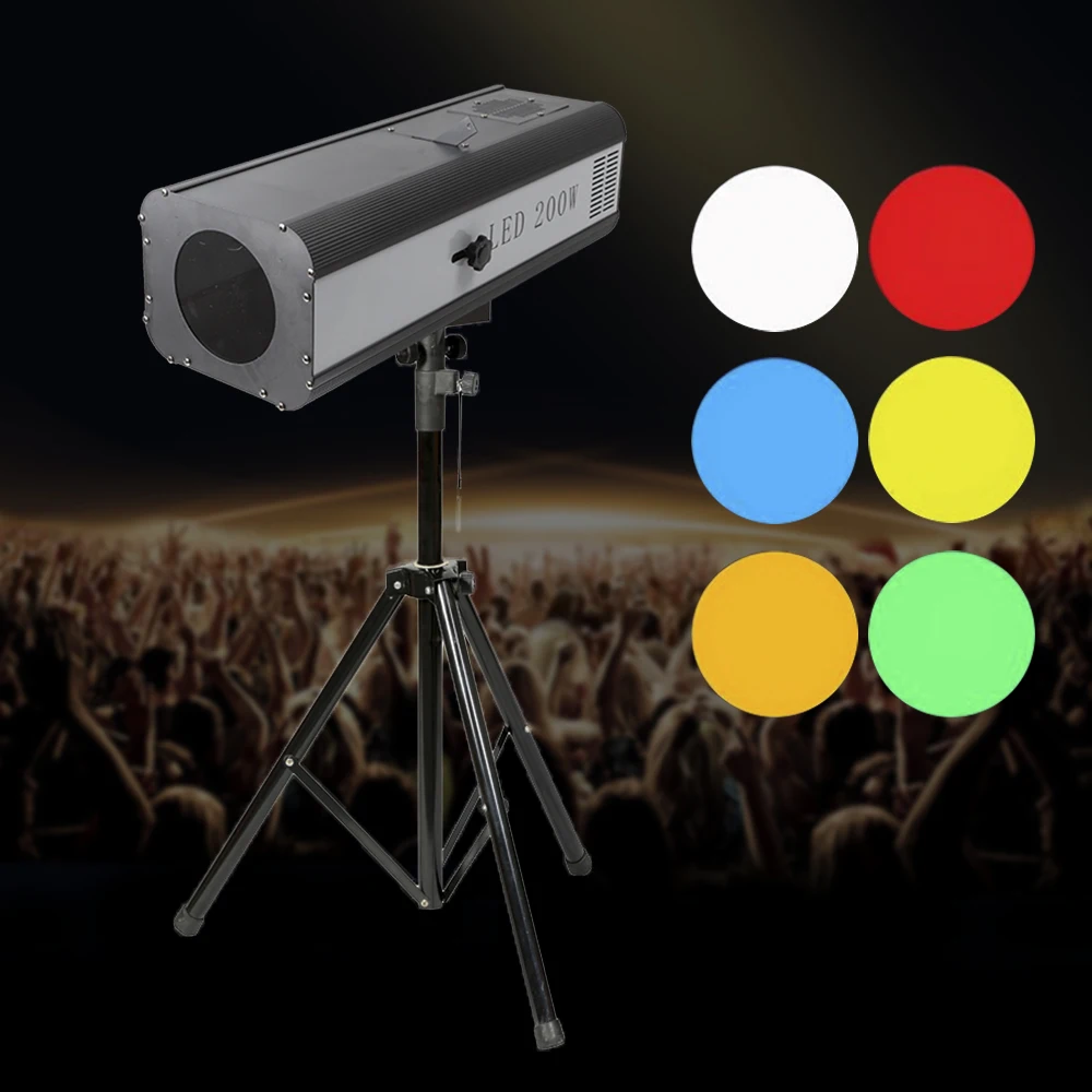 LED Follow Spot Light Stage Show Lichteffekte Spotlight mit Stativ ständer 200W