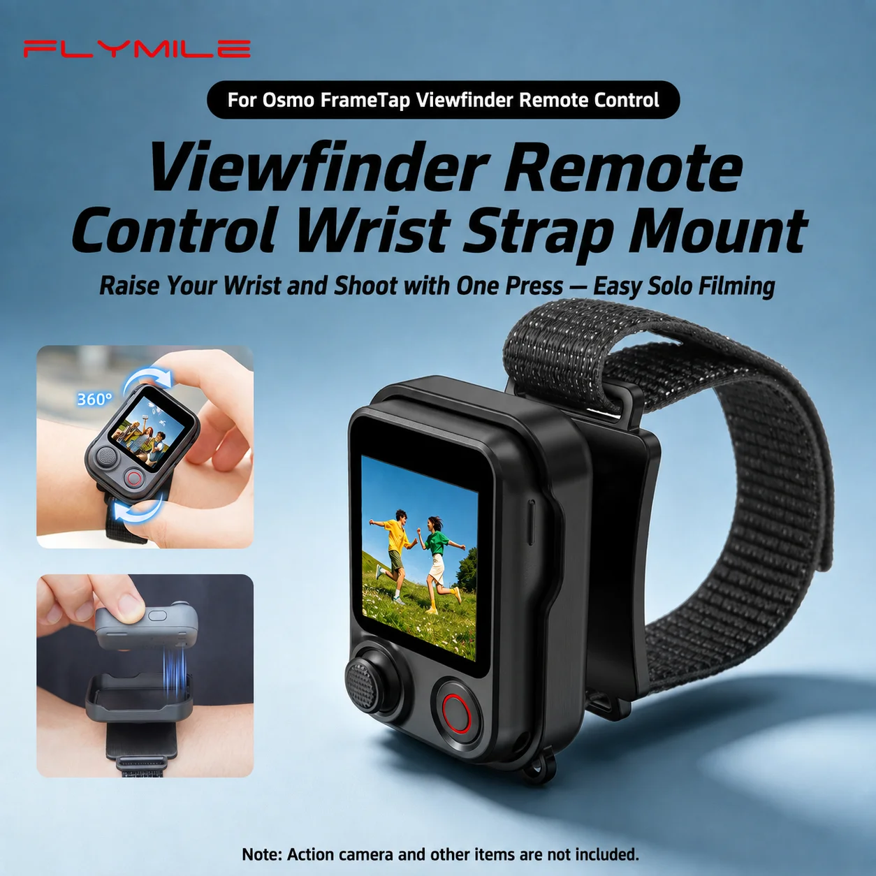For DJI Osmo FrameTap Remote Viewfinder Wrist Strap Mount Viewfinder Accessory for Pocket 4 Pro / Osmo Mobile 8 Pro