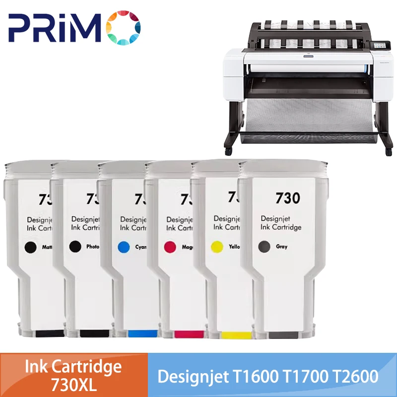 

730XL 300 мл картридж, совместимый с HP730 для HP DesignJet T1600 T1600dr T1700 T1700dr T2600 T2600dr P2V68A P2V69A P2V70A