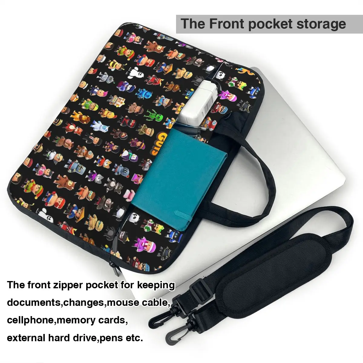 Handbag Laptop Bag Stumble Guys Funny Game Notebook Pouch 13 14 15 Business Waterproof Computer Bag For Macbook Air Xiaomi