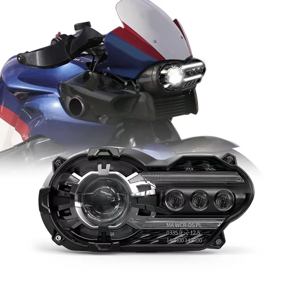 Pop Led Headlight For BMW R1200GS R 1200GSA R 1200 GS ADV Adventure 2004-2013 E-MARK Headlights Lights Assembly Headlamp