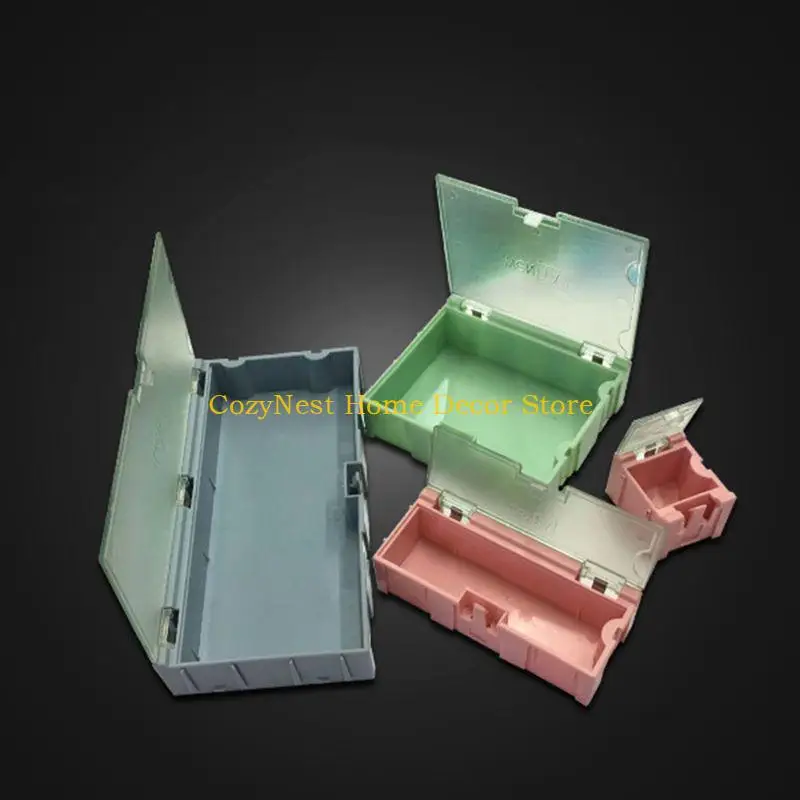 

92MF DIY Electronics Components Storage Box SMT IC Storage Box Container Color Random Multipurpose Storage Box Useful