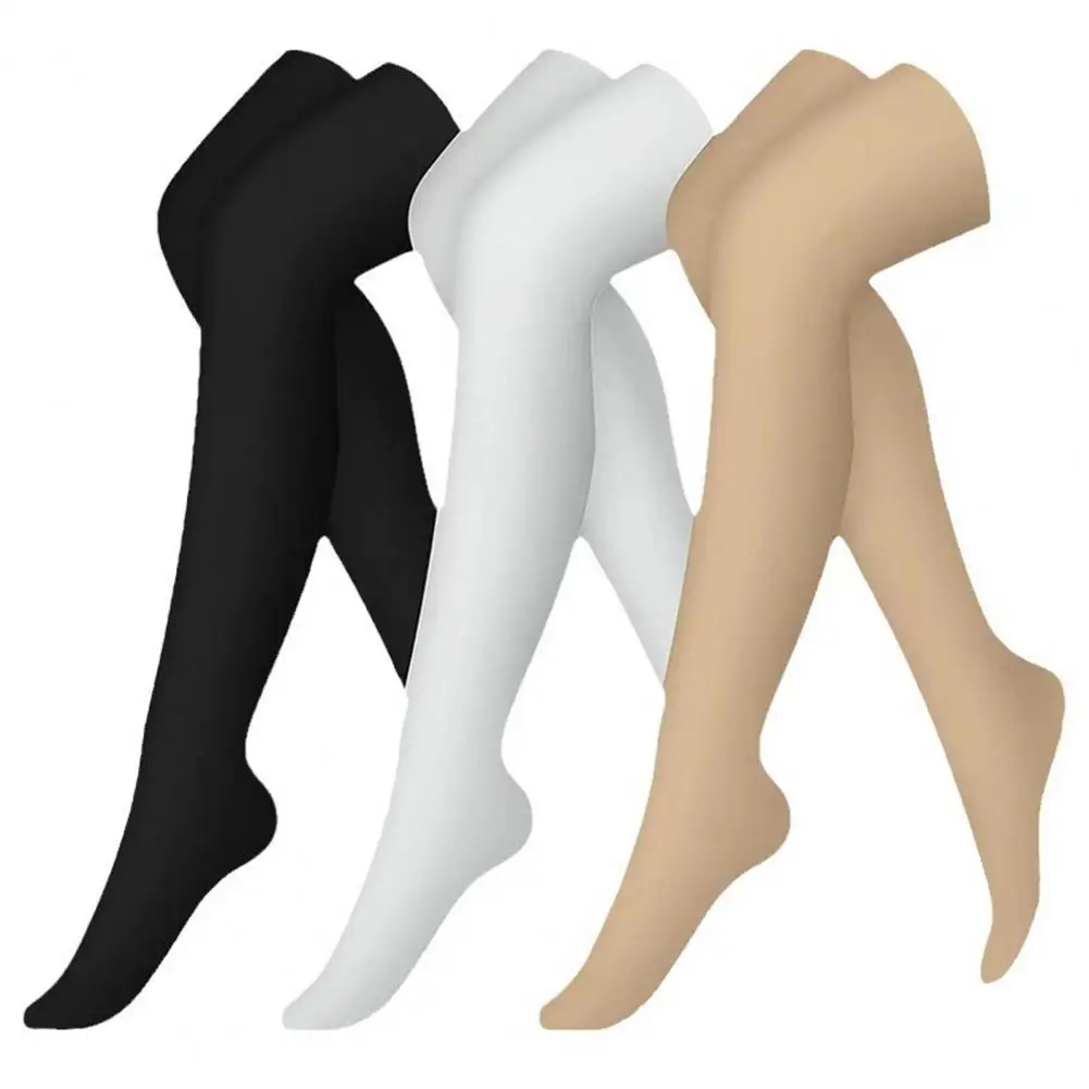 Compression Socks for Circulation Graduated Support Stockings for Women Men Thigh High Closed Toe Socks