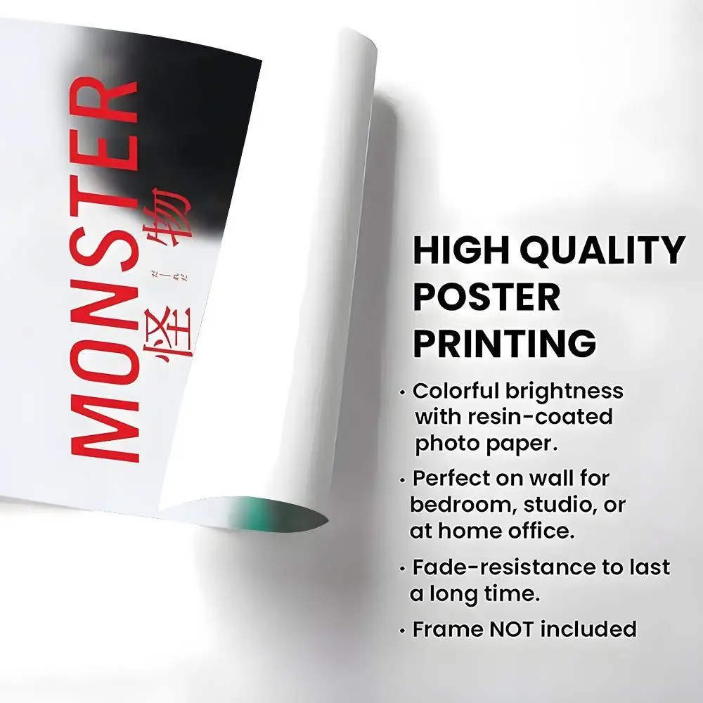 Movie MONSTER2023 Poster Self-adhesive Art Waterproof Paper Sticker Coffee House Bar Room Wall Decor