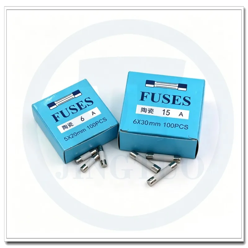 6x30mm Ceramic Fuse 5x20mm Quick Fast Blow 250V 0.5A 1A 1.25A 1.5A 2.5A 3.15A 4A 5A 6.3A 10A 12A 15A 20A 25A 30A