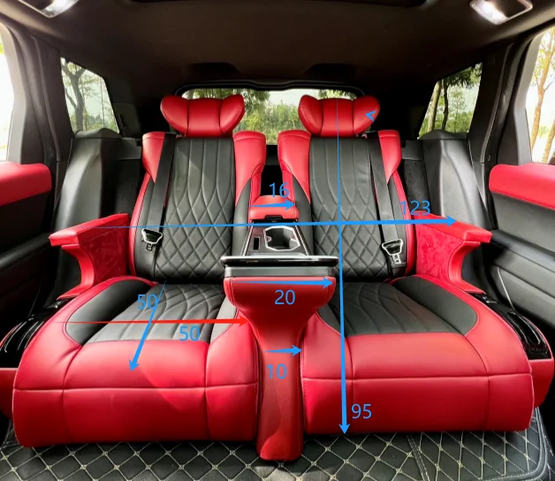 Foldable Large Space Four-seat Kit with Armrest Box Suv Seat Kit for Land Rover Defender