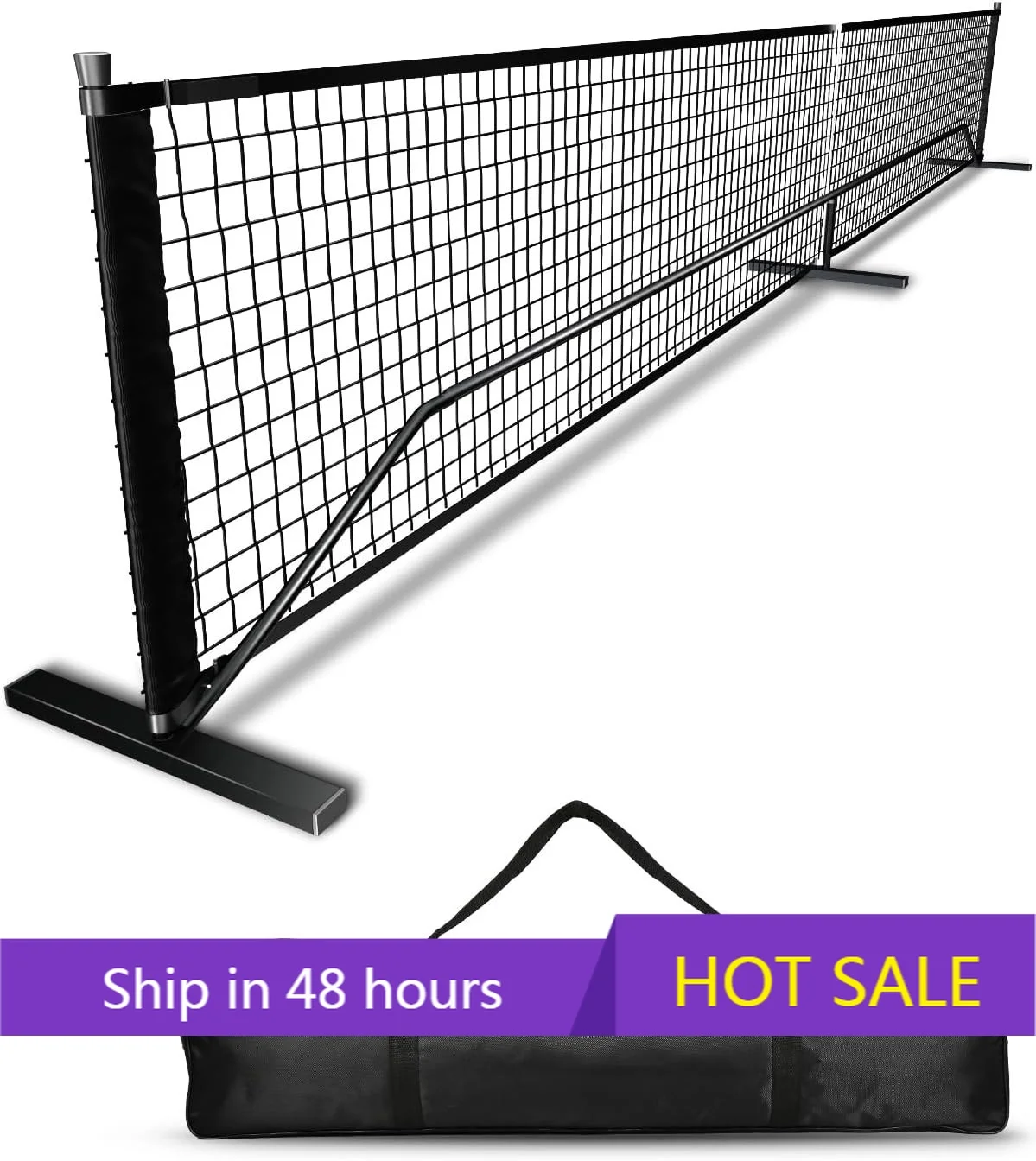 

YTYIN Portable 6.7m Indoor/Outdoor Pickleball Net Performance Tennis Mesh Holder for Adults Training and Sport Use