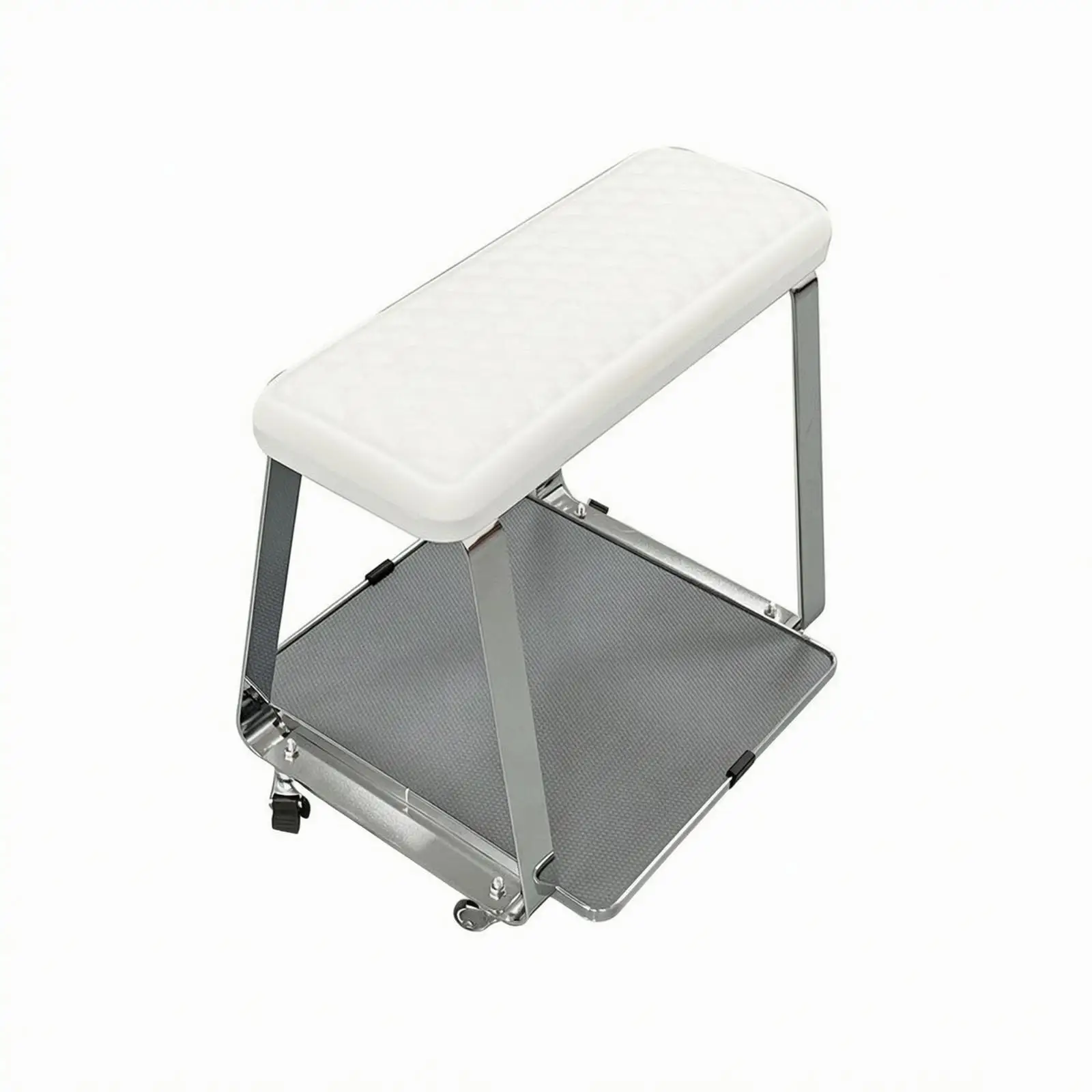 Ergonomic Foot Pedicure Stool with Waterproof Tray and Swivel Casters for Studio