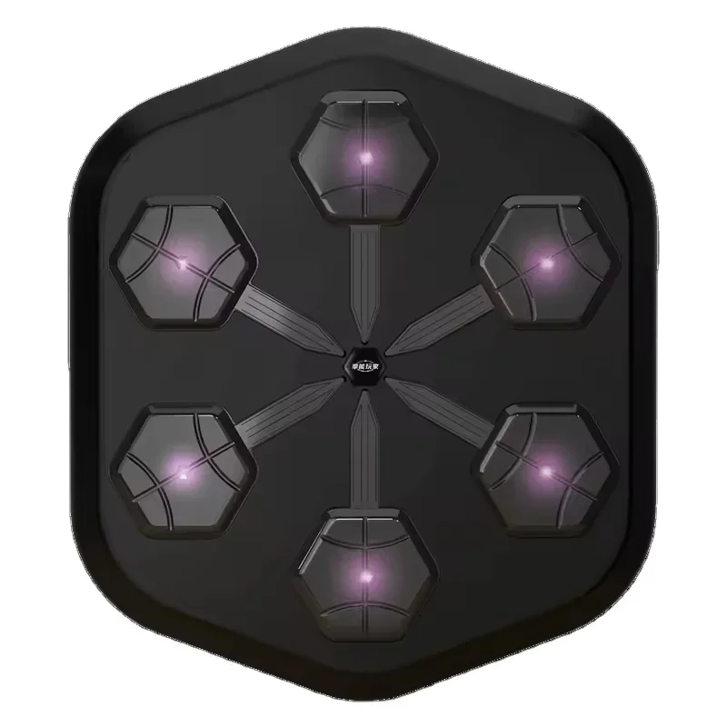 RS ONEPUNCH Smart Interactive Music Wall Target Pads Punch Boxing Machine with Dummy Gloves for Home Muscle Exercise Equipment