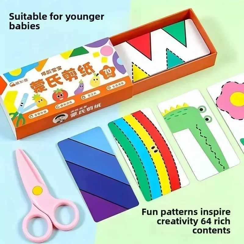 This Set of Paper-cuts Helps Children Practice Fine Motor Skills, Hand-eye Coordination and Logical Thinking While Playing.