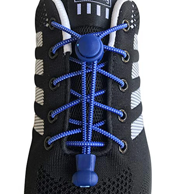 

No Tie Shoelaces with Spring Lock Sports Elastic Lazy Shoe Laces for All round Shoes Easy Slip On Shoe Accessory