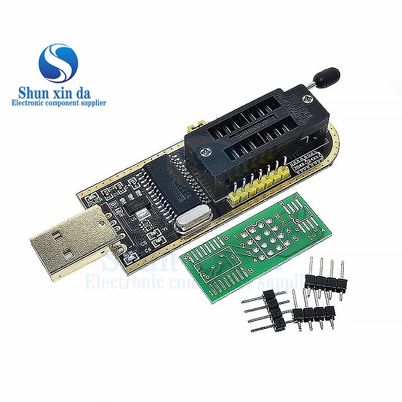CH341A 24 25 Seri EEPROM Flash BIOS USB Programmer Modul + SOIC8 SOP8 Klip Tes untuk EEPROM 93CXX / 25CXX / 24CXX