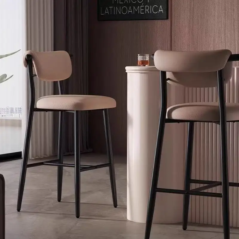 Kursi Bar Desain Nordik Minimalis Estetis Nyaman Mewah Kursi Bar Barber Santai Kursi Rias Trendy Furnitur
