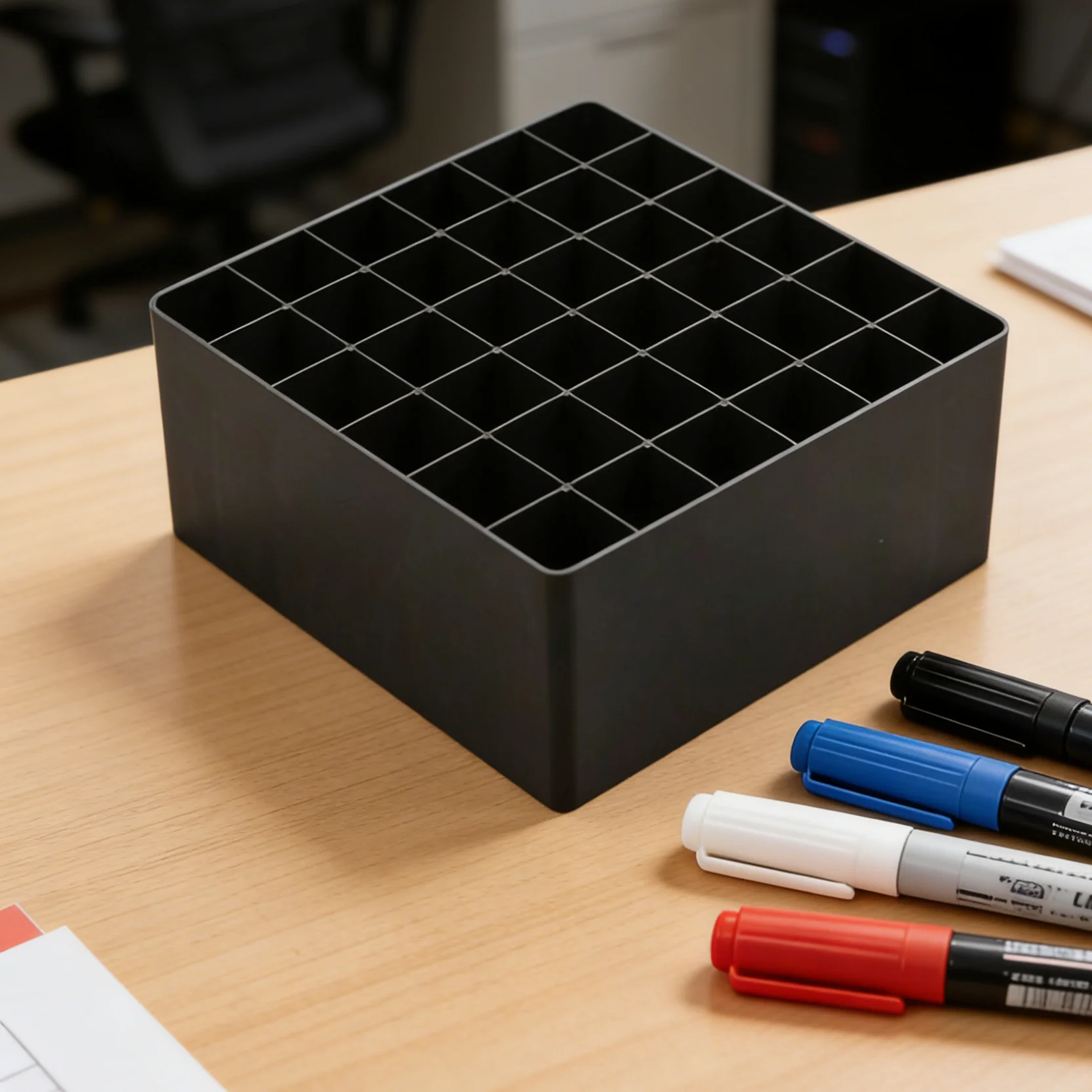 

Органайзер-лоток на 36 ячеек для маркеров и ручек – Пустой контейнер для хранения художественных принадлежностей, поделок и школьных канцелярских товаров